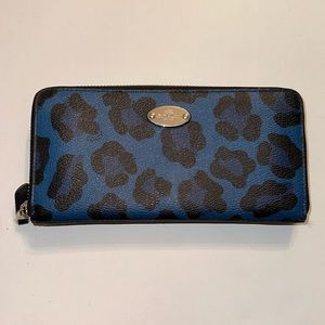 Coach Coated Canvas Accordion Wallet